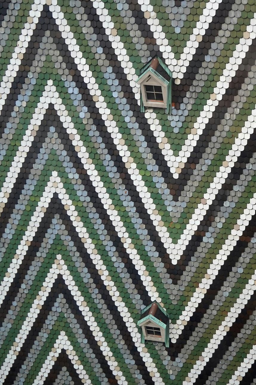 Colorful Shingles roof