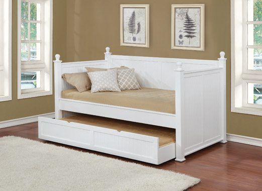 Twin Daybed Trundle White — Medford, OR — Beds For Less