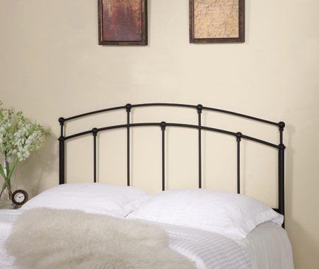 Full Queen Metal Arched Headboard Black — Medford, OR — Beds For Less