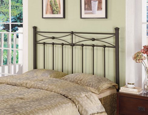 Full Queen Metal Headboard Rustic Bronze — Medford, OR — Beds For Less