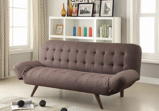 Janet Tufted Sofa Bed Milk Grey — Medford, OR — Beds For Less