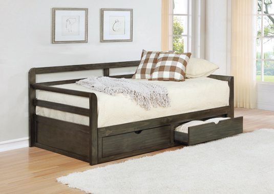 Two Drawer Twin Daybed Grey — Medford, OR — Beds For Less