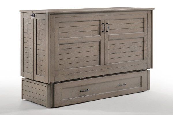 Cabinet Bed Poppy Brushed Driftwood Finish — Medford, OR — Beds For Less