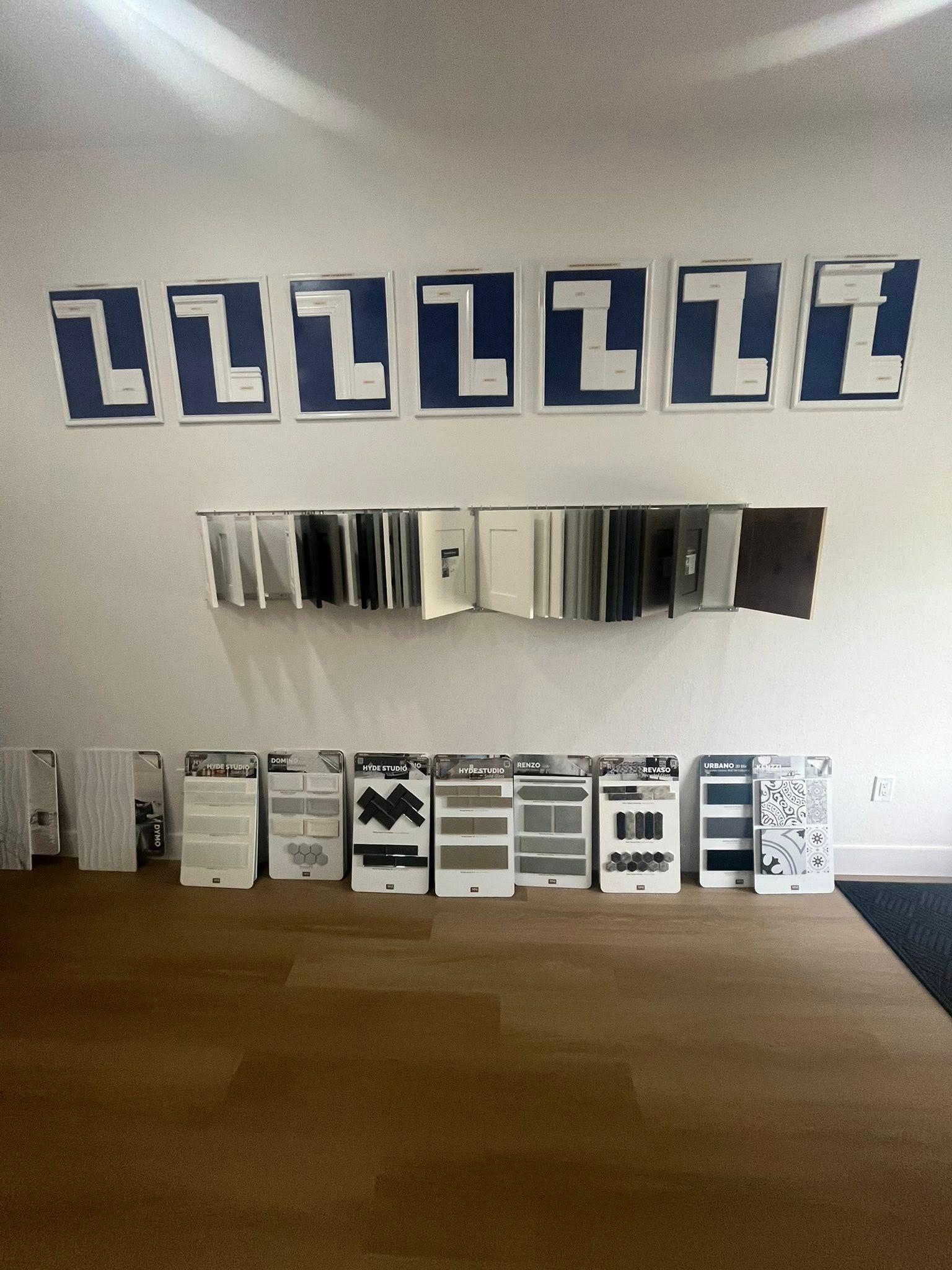 LTD Contracting design studio — trim and finish samples