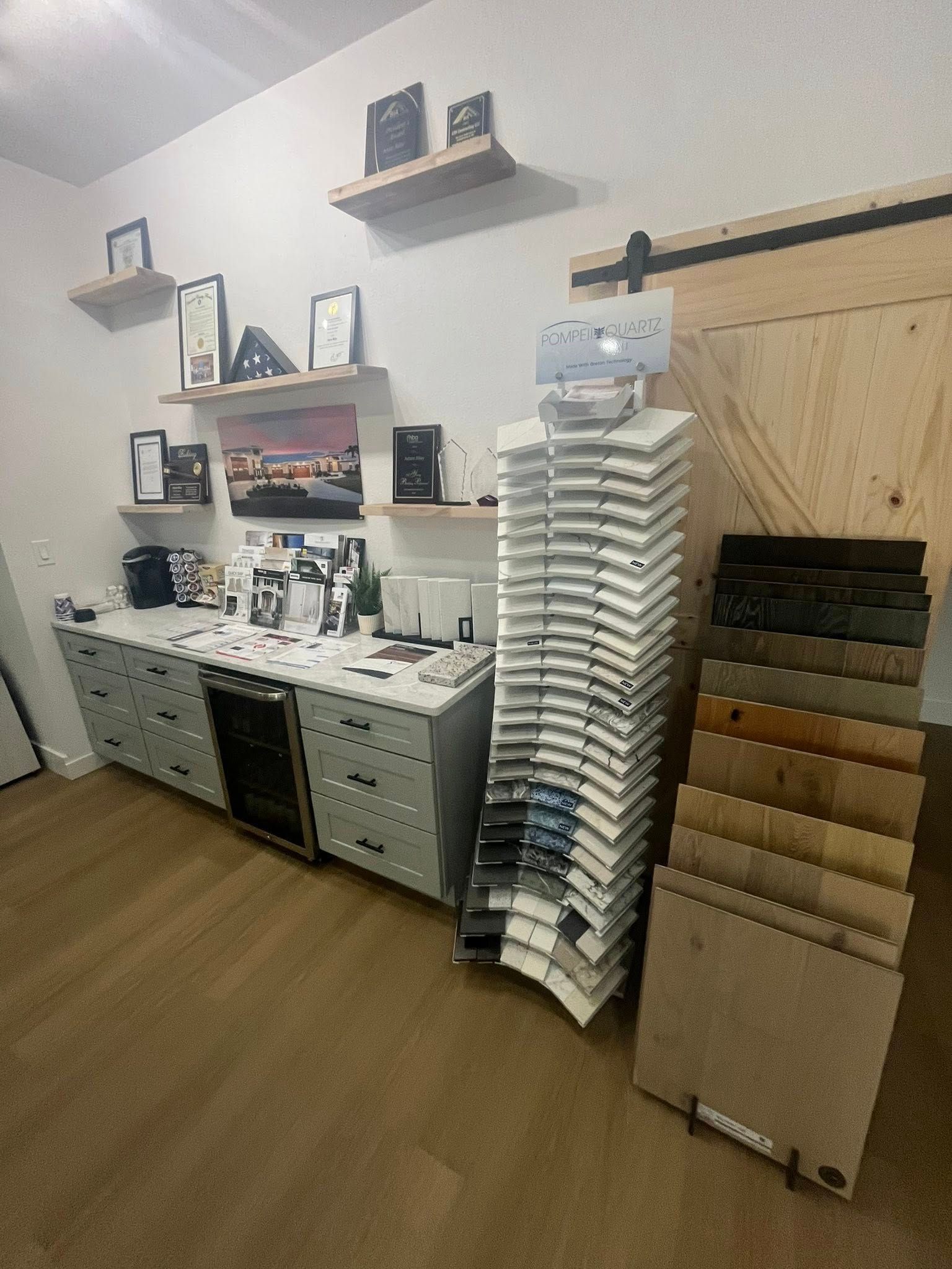 LTD Contracting design studio — countertop selections
