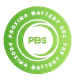 Un logo circolare verde con un centro sfumato bianco, recante la scritta 