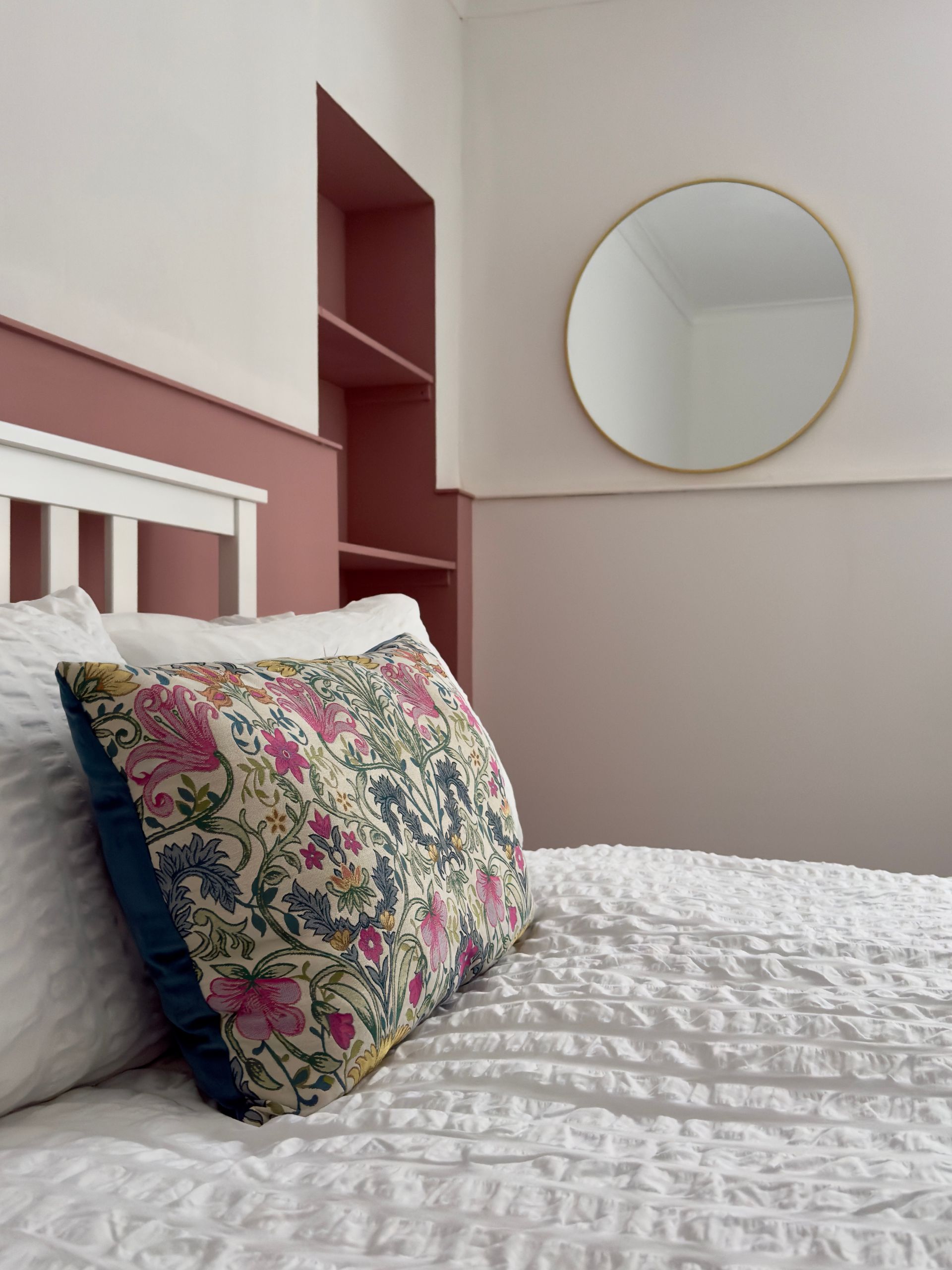 Bedroom with mirror