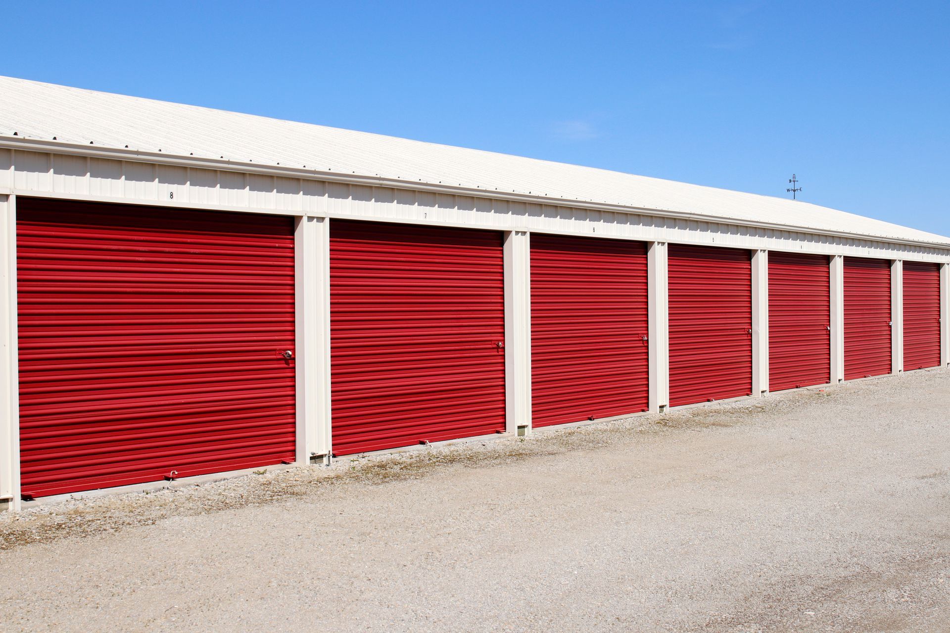 Outdoor self-storage facility showcasing secure storage facility services.