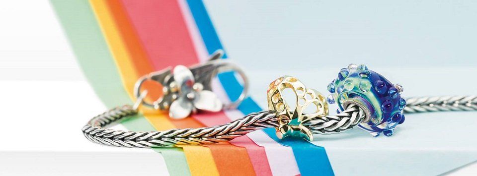 bracciale in acciaio con pietre