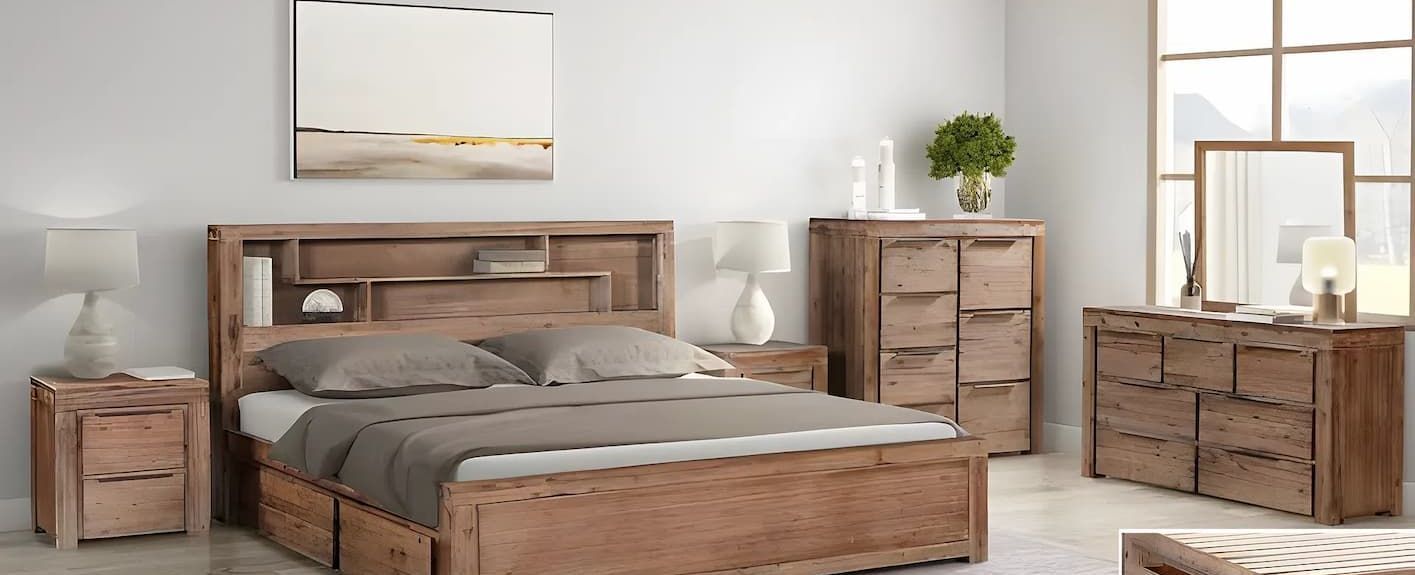 A Bedroom Set With Dresser and Mirror Option — Bryants Beds and Mattresses In Lismore, NSW