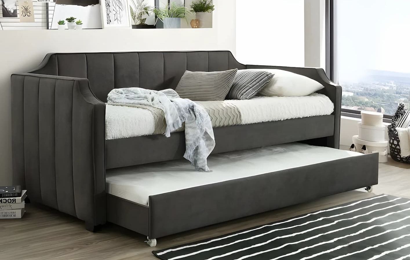A Day Bed With a Pull Out Bed Underneath It — Bryants Beds and Mattresses In Lismore, NSW
