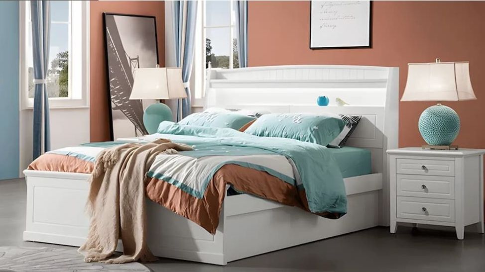 A Bedroom Set With A Bed, Dresser, Mirror And Nightstand — Bryants Beds and Mattresses In Lismore, NSW