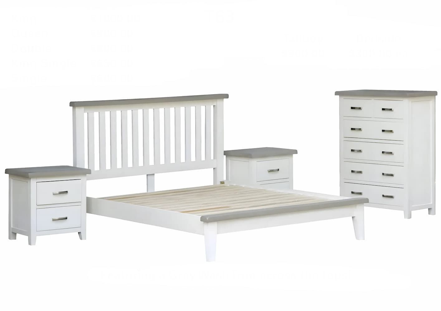 A Bed With a Grey Wash Trim Across the Top — Bryants Beds and Mattresses In Lismore, NSW