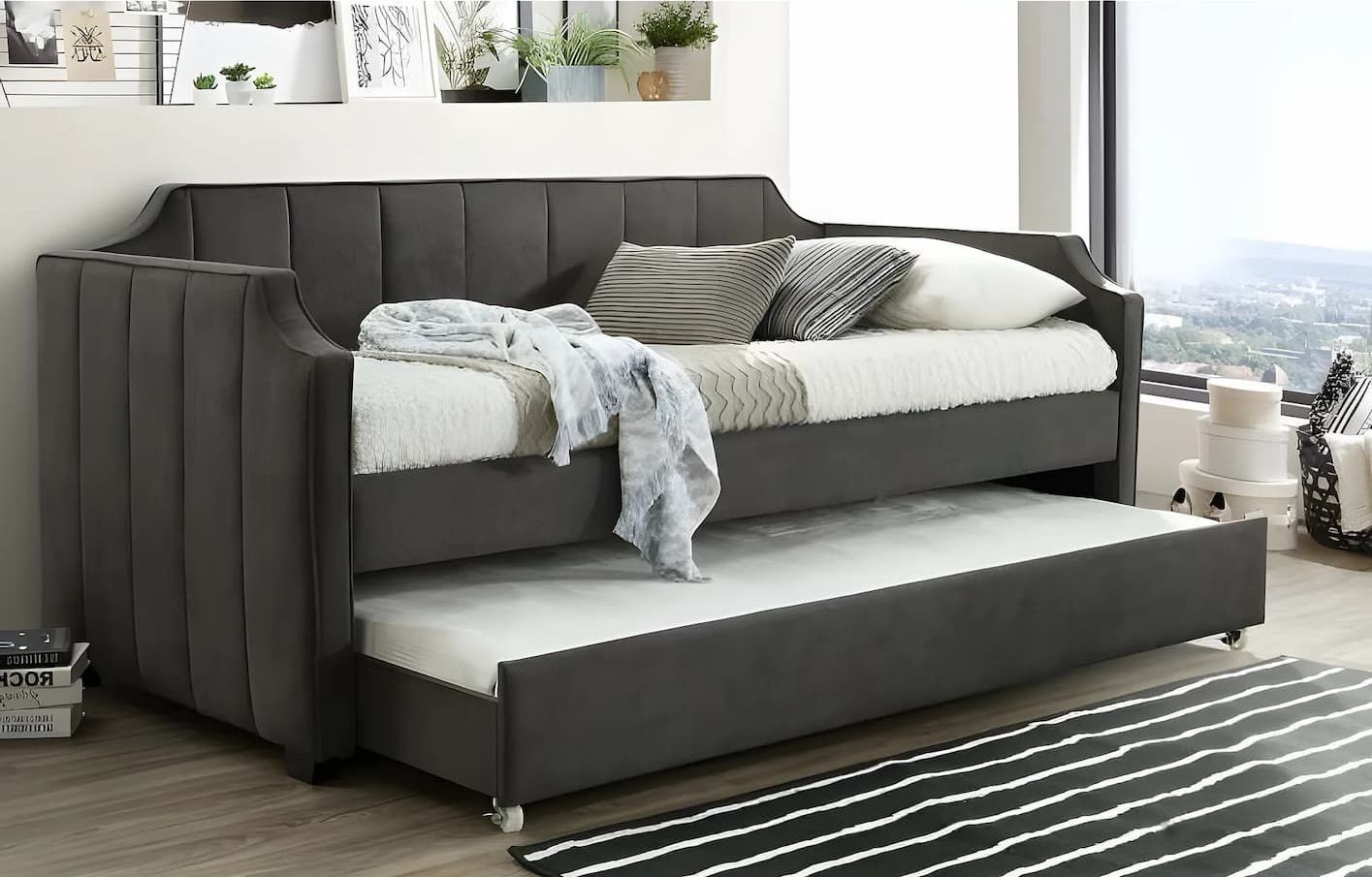 A Day Bed With a Pull Out Bed Underneath It — Bryants Beds and Mattresses In Lismore, NSW