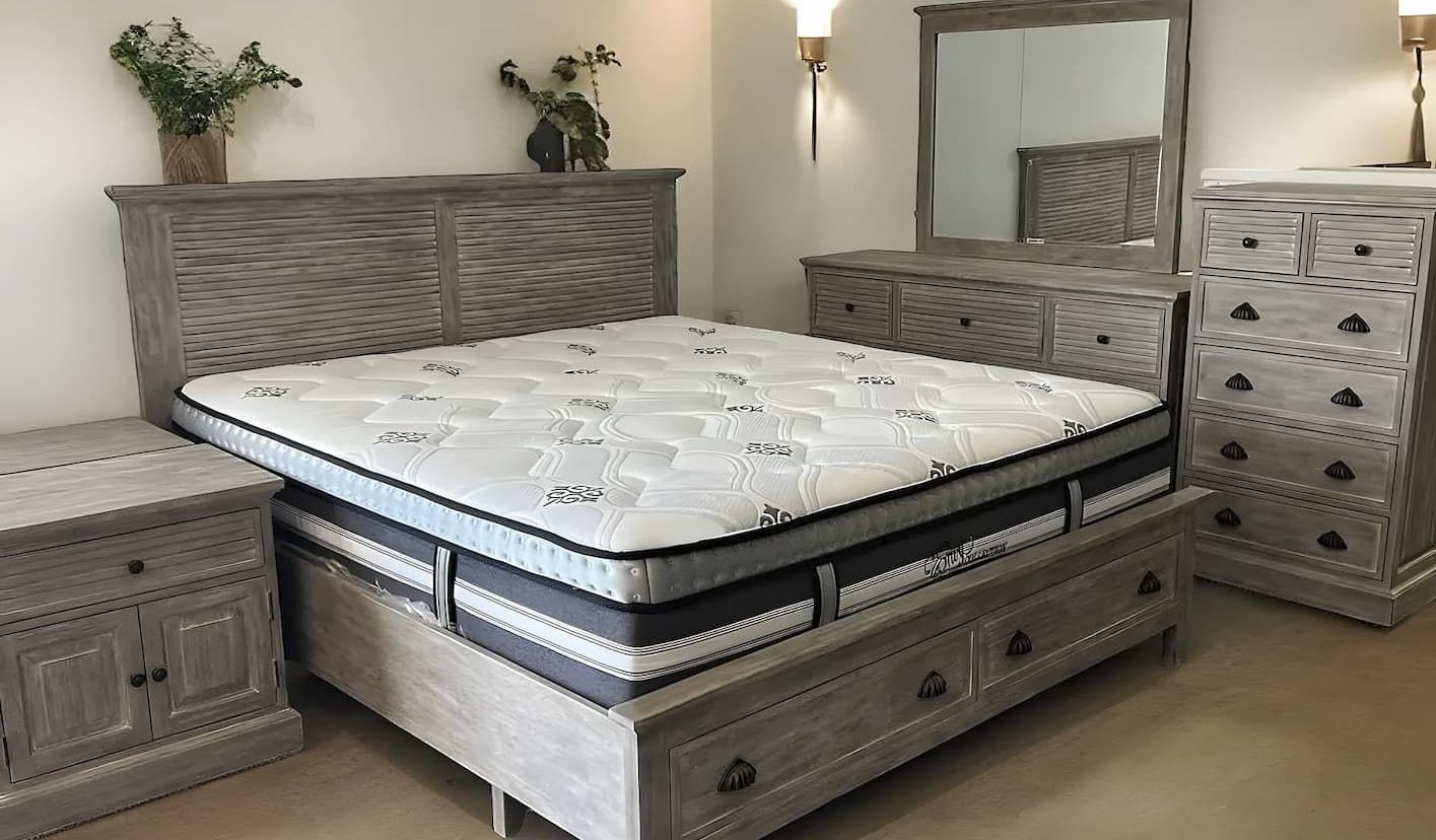 A Bedroom Set With a King Size Bed and a Queen Size Bed — Bryants Beds and Mattresses In Lismore, NSW