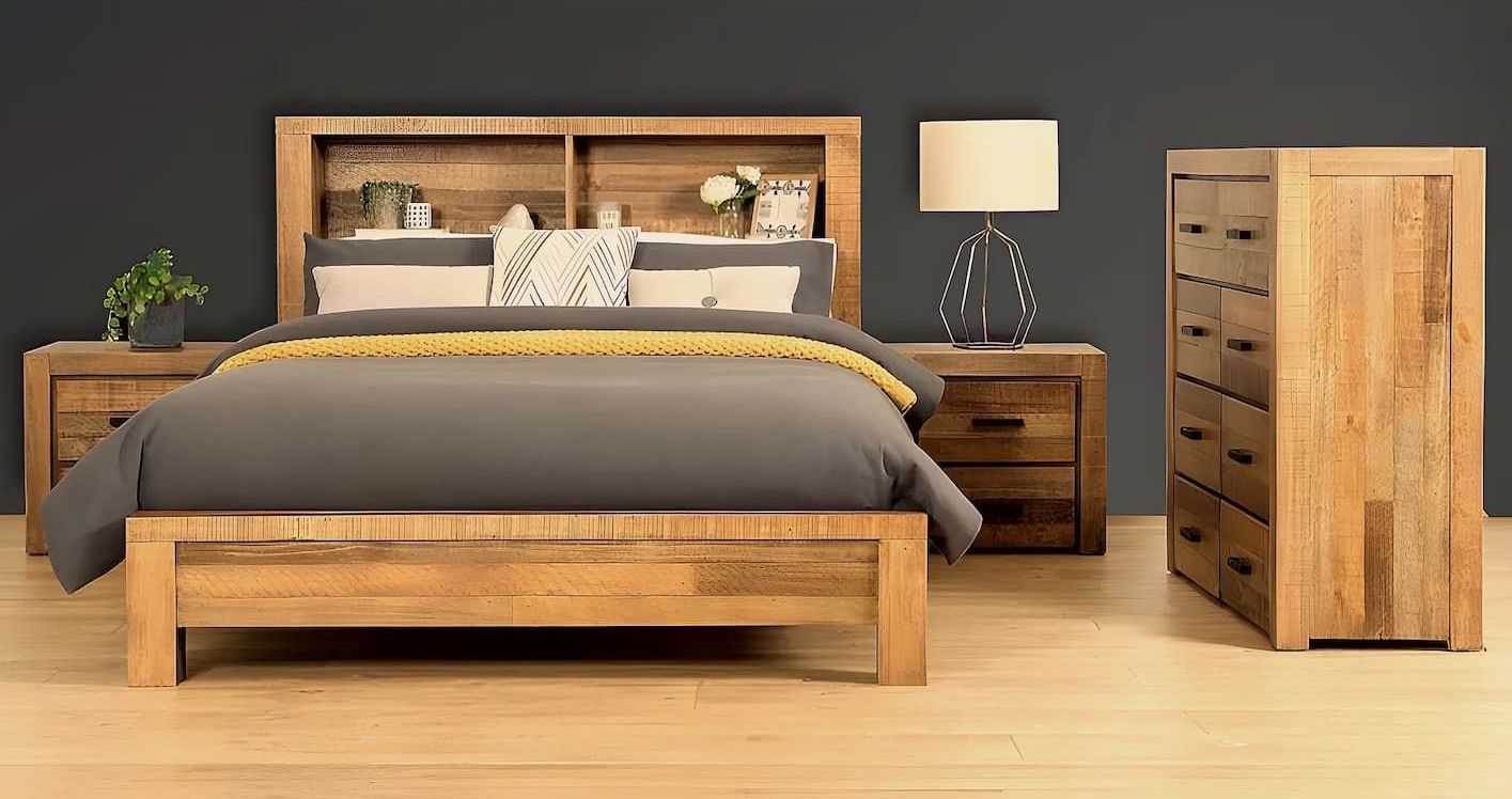 A Bedroom With a Bed, Dresser, Nightstand — Bryants Beds and Mattresses In Lismore, NSW
