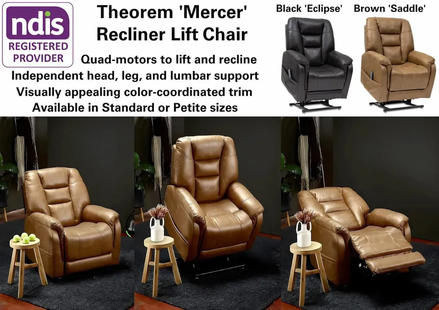 Theorem Mercer Recliner Lift Chair — Bryants Beds and Mattresses In Lismore, NSW