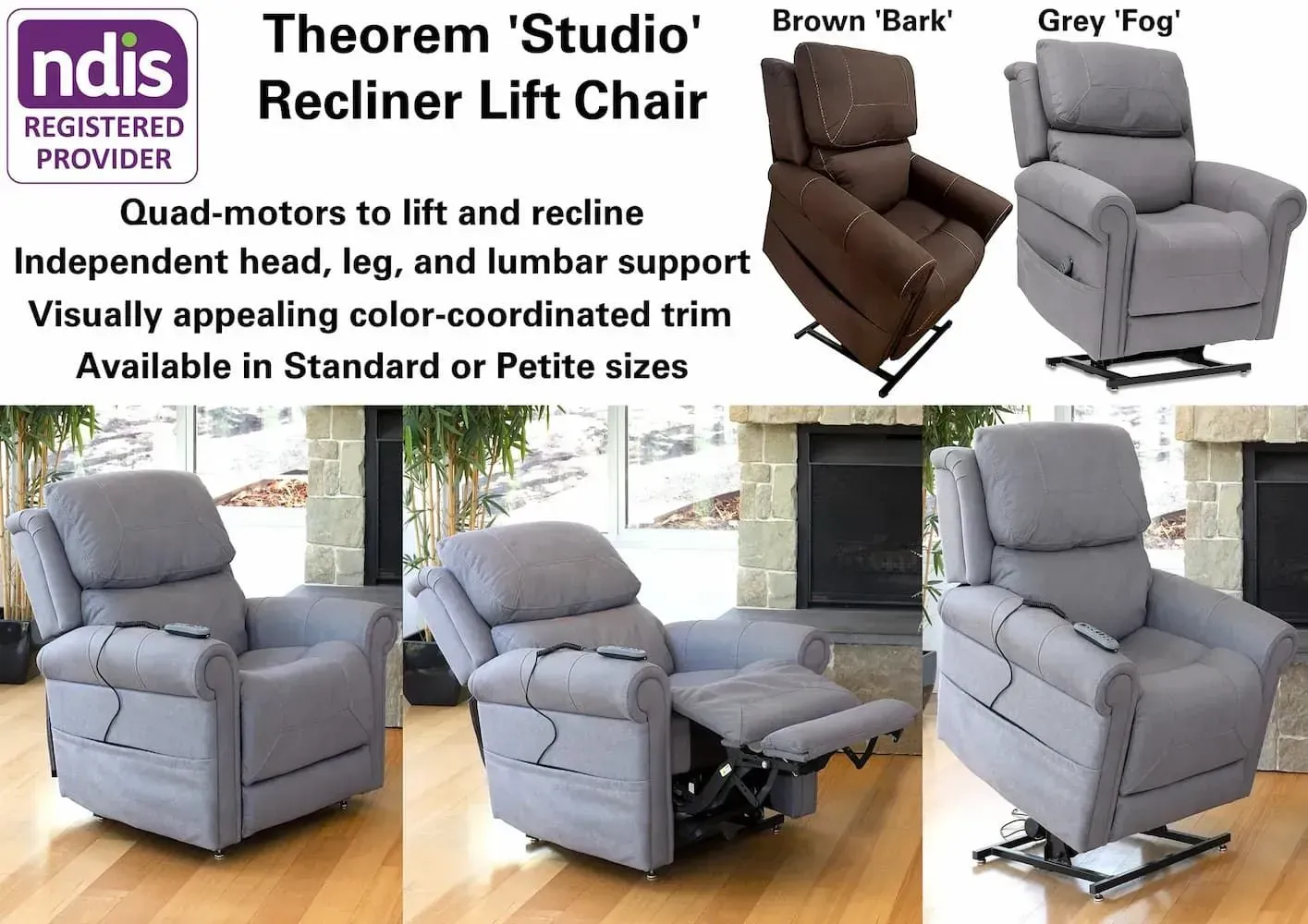 Theorem Studio Recliner Lift Chair — Bryants Beds and Mattresses In Lismore, NSW