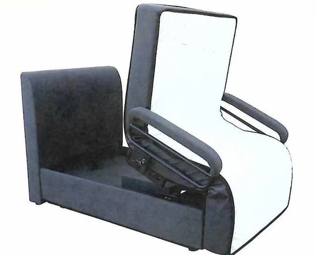 An Advertisement for a Hi-lo Chair Bed by Spinal Research — Bryants Beds and Mattresses In Lismore, NSW