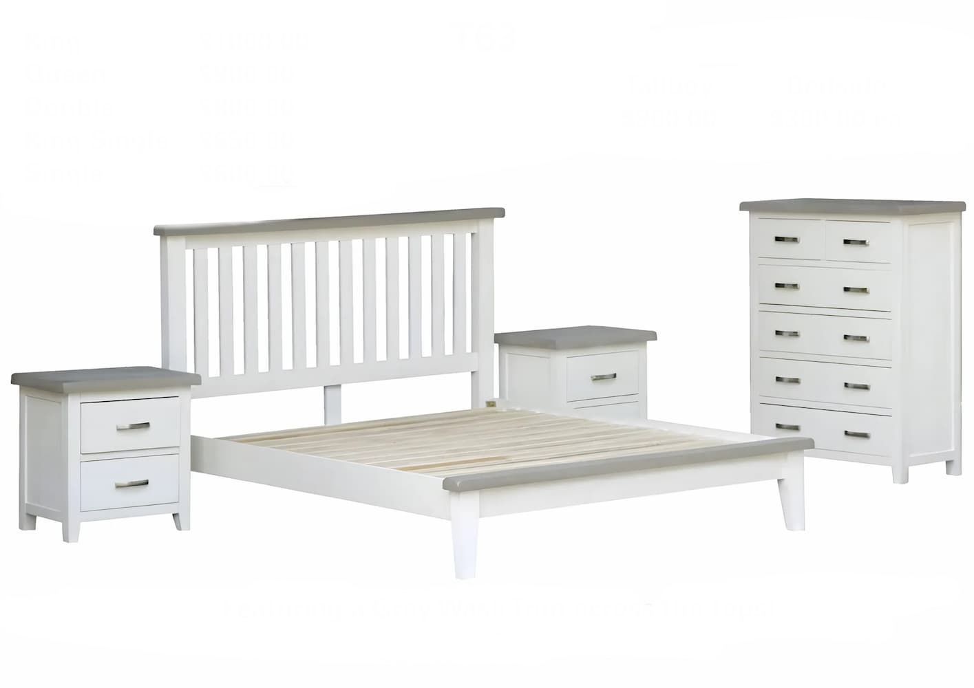 A Bed With a Grey Wash Trim Across the Top — Bryants Beds and Mattresses In Lismore, NSW