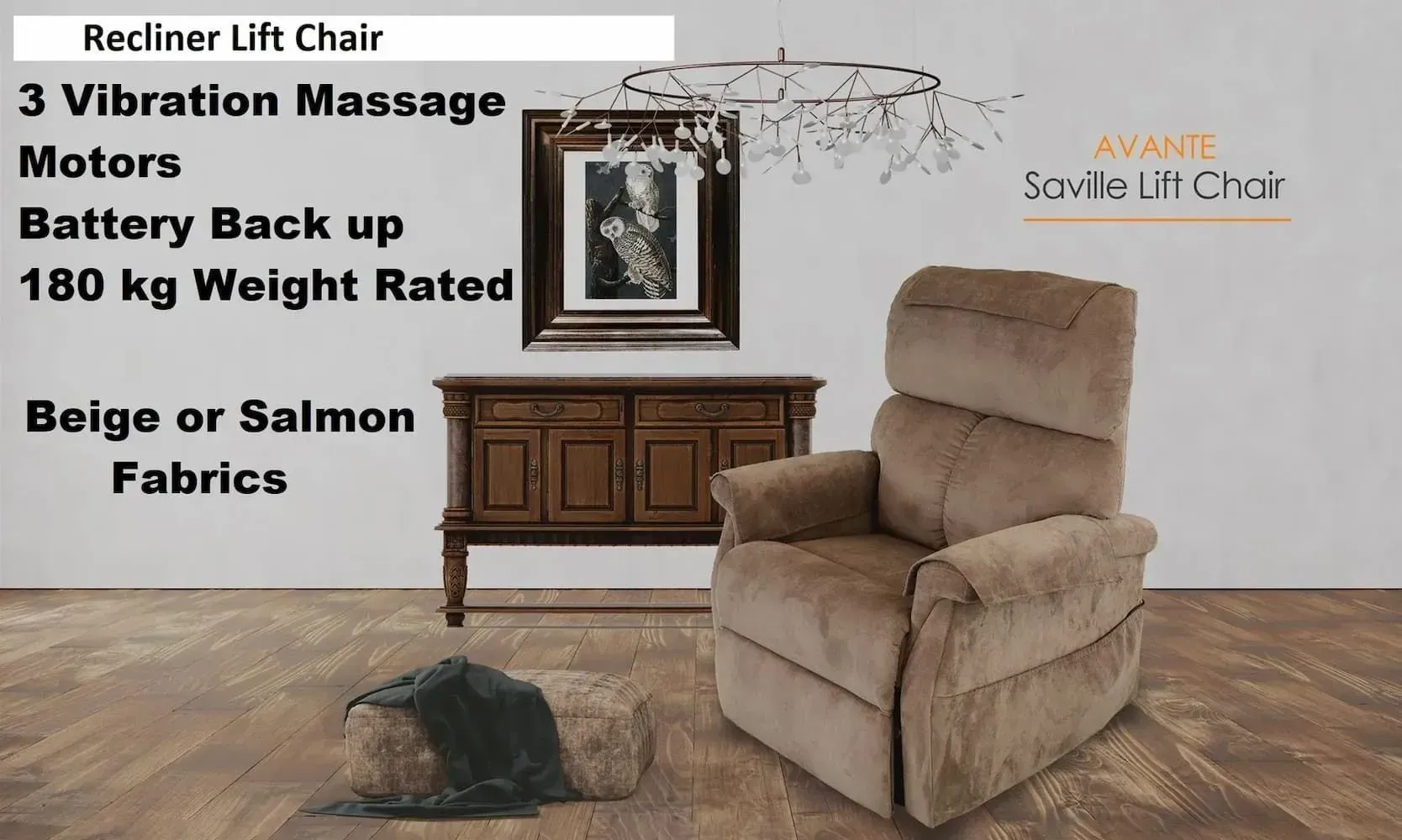 A Recliner Lift Chair With 3 Vibration Massage — Bryants Beds and Mattresses In Lismore, NSW