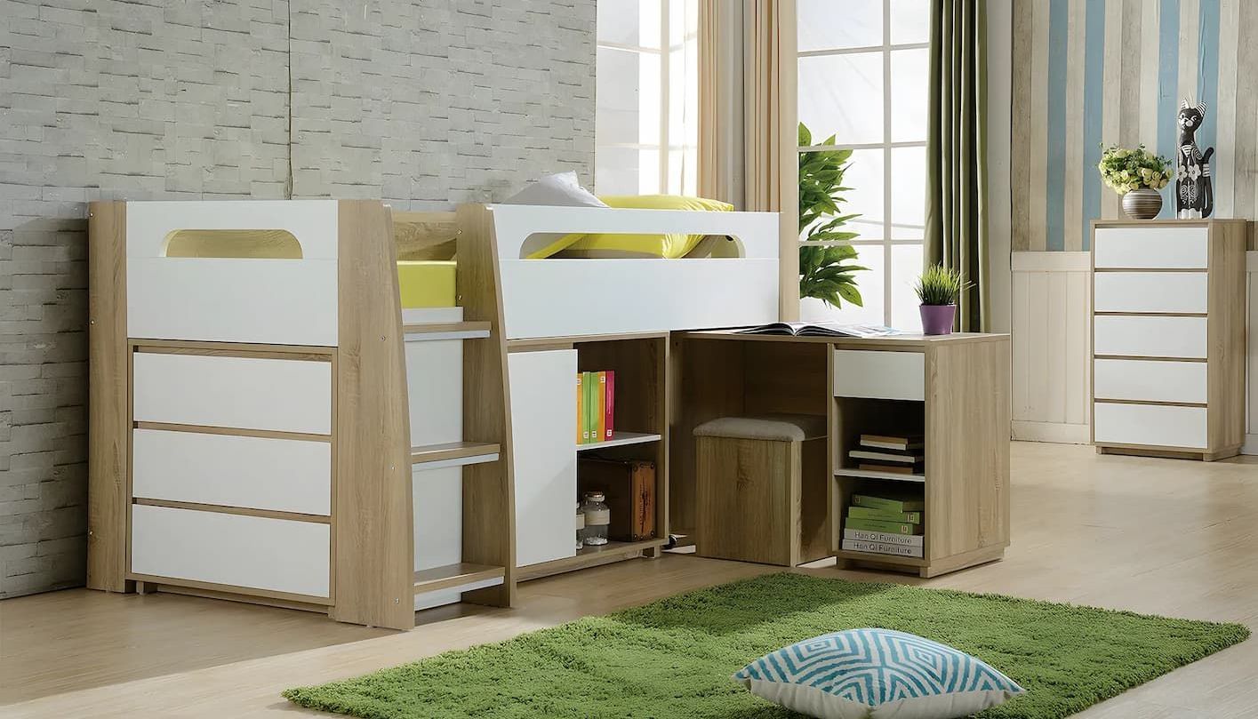 A Complete Set Bunk Desk Lowboy and Bookcase — Bryants Beds and Mattresses In Lismore, NSW