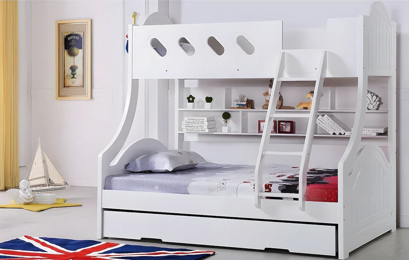 A White Bunk Bed With the Number B2 on It — Bryants Beds and Mattresses In Lismore, NSW