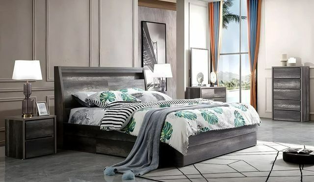 A Bedroom With a Bed, Nightstand, Dresser and Mirror — Bryants Beds and Mattresses In Lismore, NSW