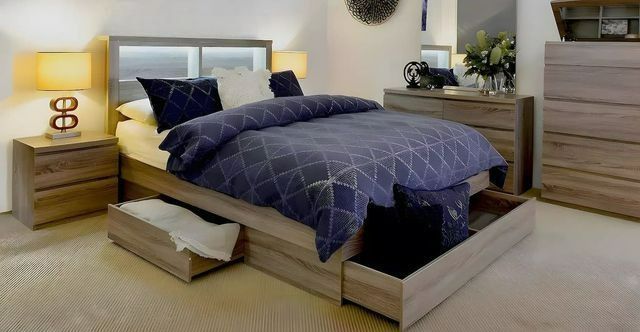 A Bedroom Set With a King Size Bed and Two Nightstands — Bryants Beds and Mattresses In Lismore, NSW