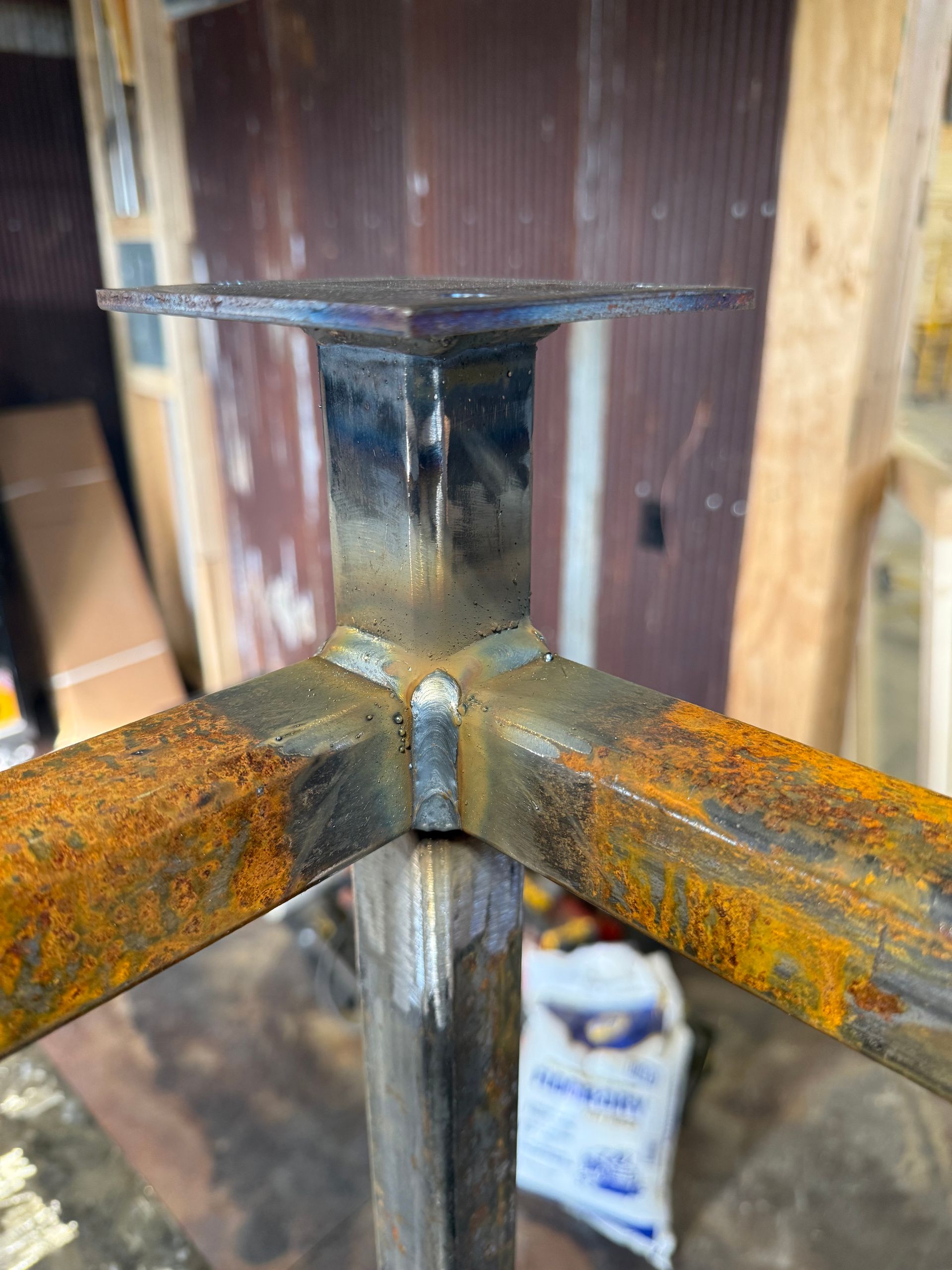 Table corner weld repair