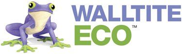 Un logo écologique walltite avec une grenouille dessus
