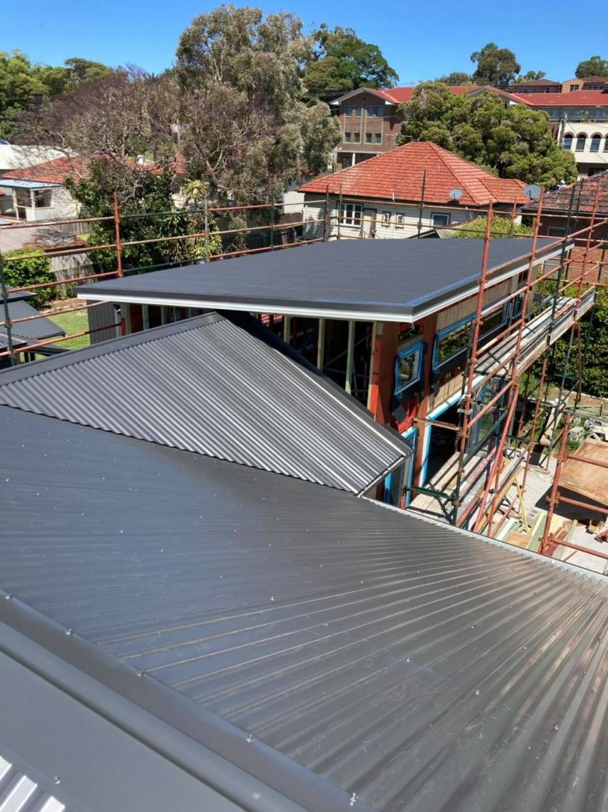 Installing New Colorbond Roof — Roofing in Glendale, NSW
