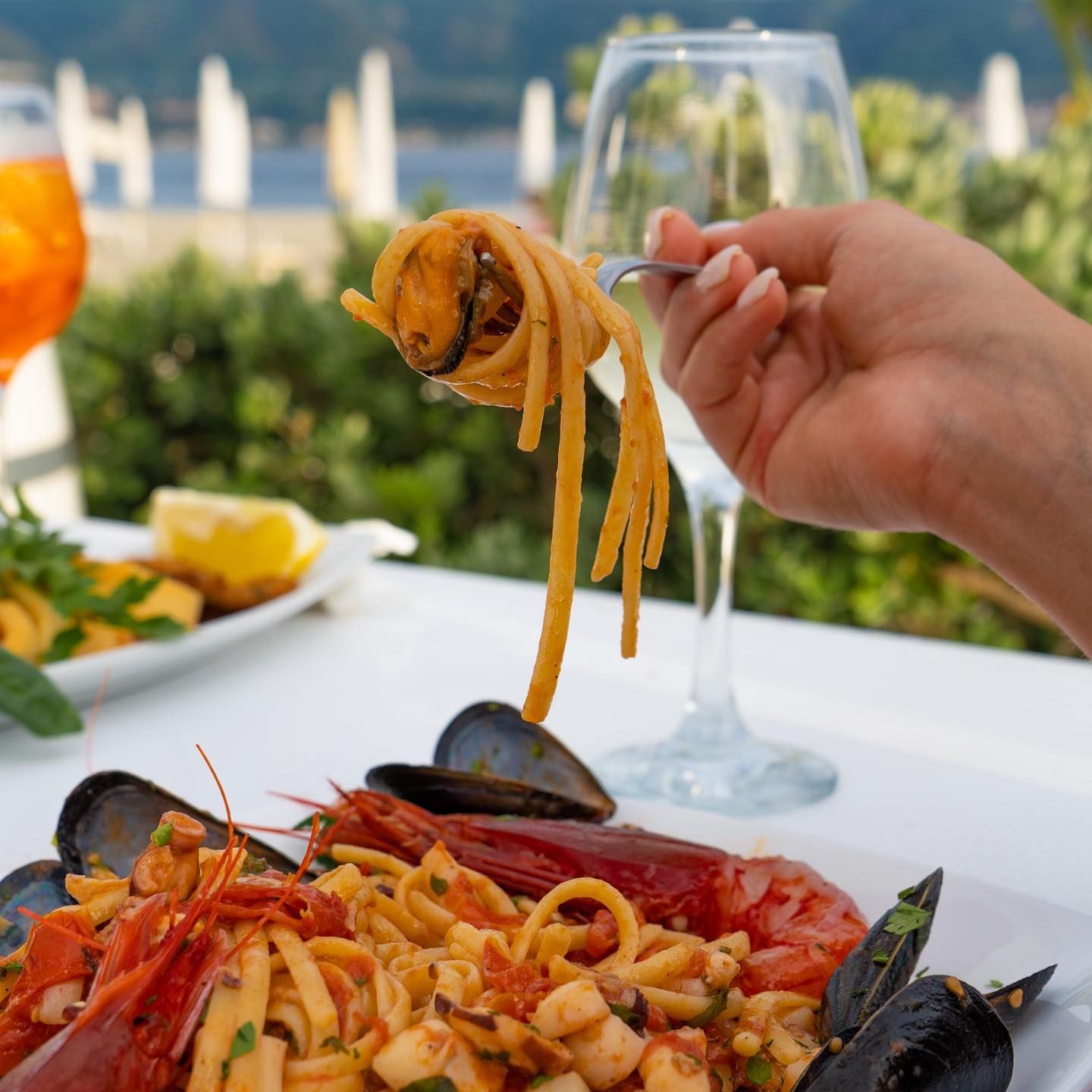 ristorante in riva al mare