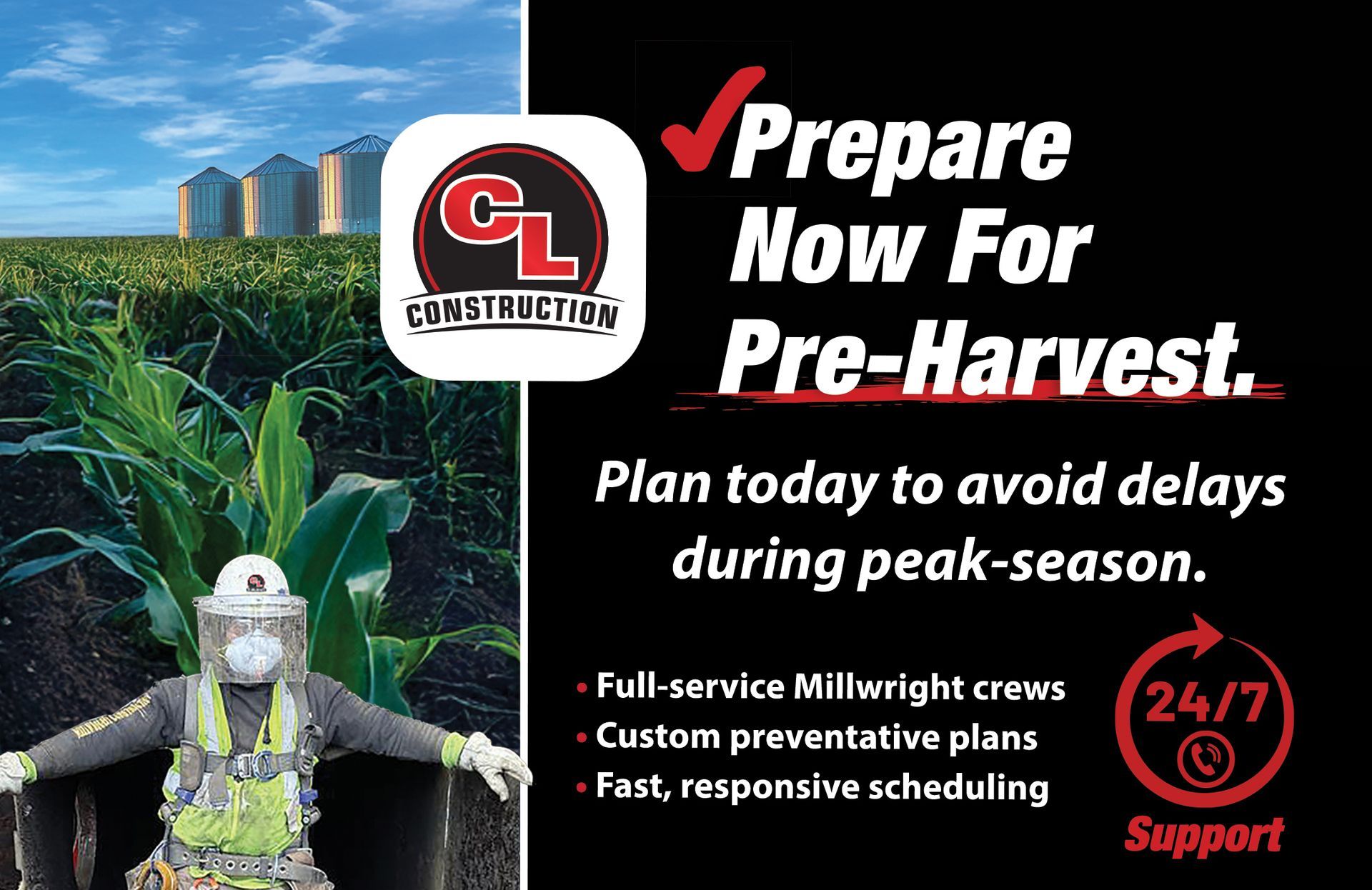 CL Construction Millwright Pre-Harvest Nebraska