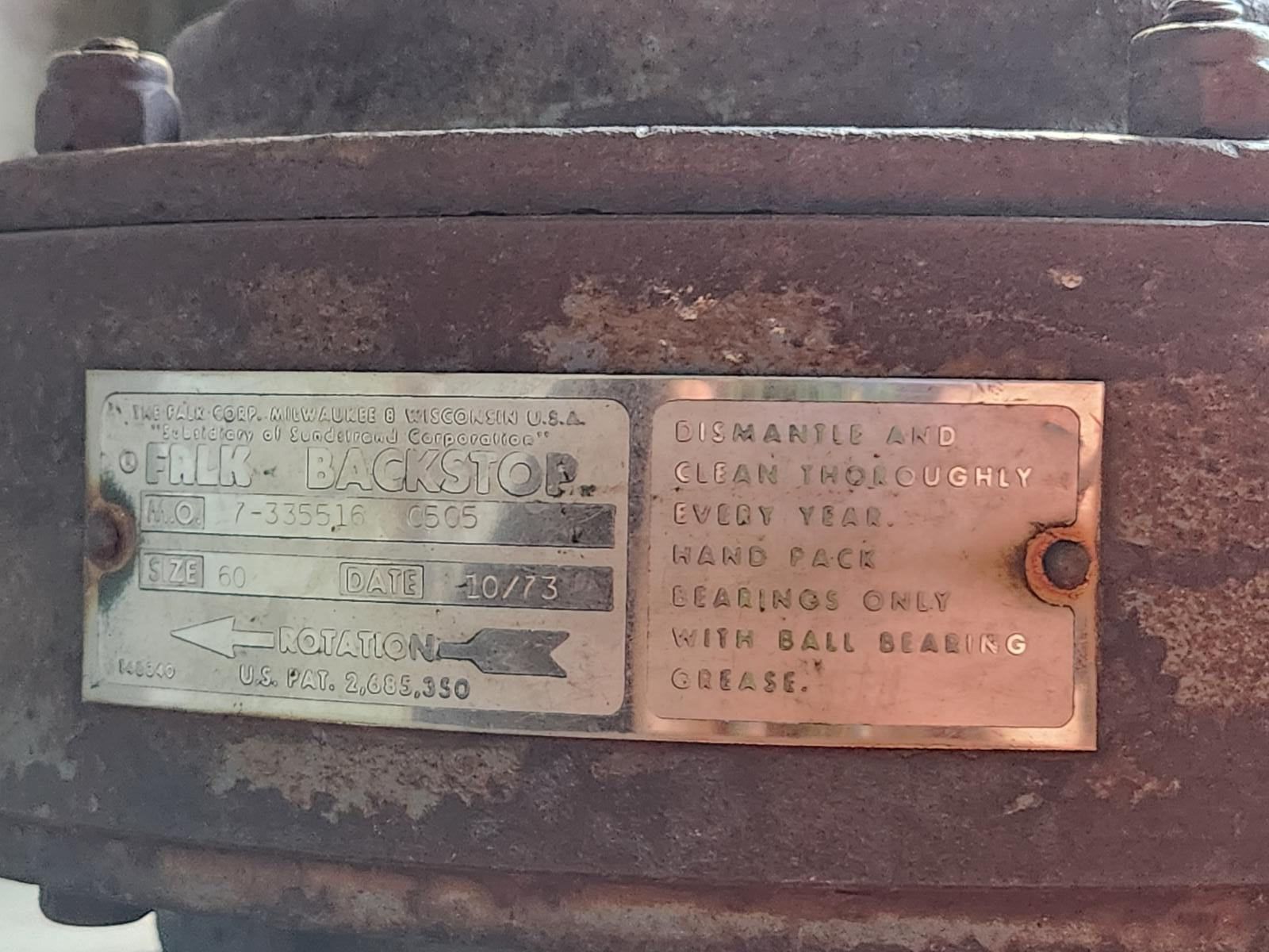 A close up of a label on a piece of metal