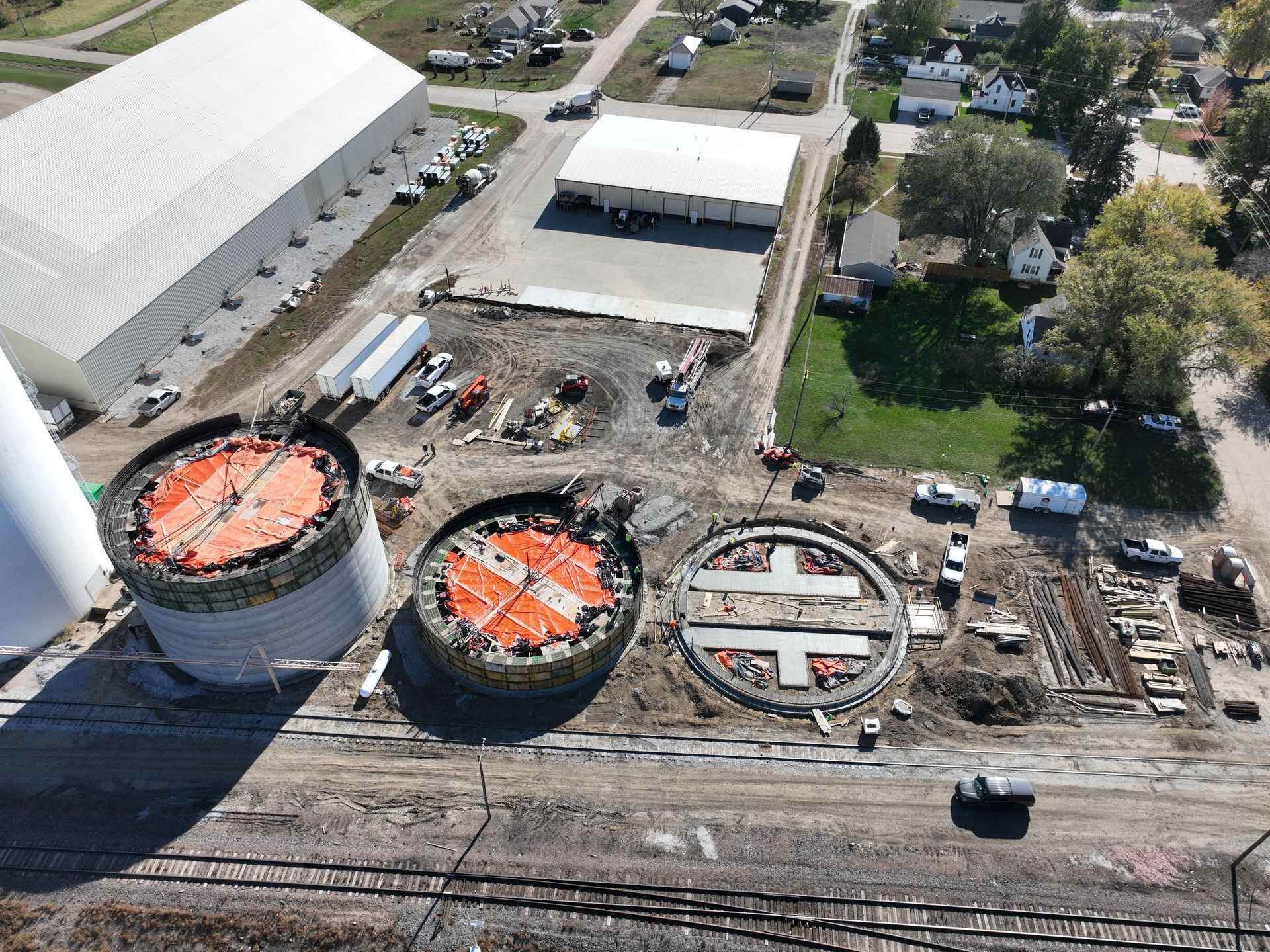 Mead Frontier Bin Foundation McPherson Concrete Storage System CL Construction Nebraska