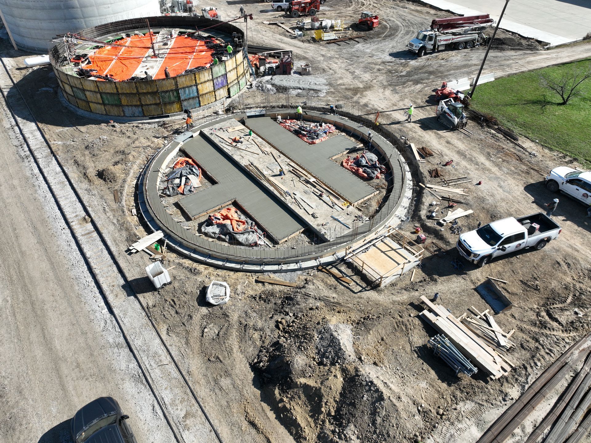 Mead Frontier Bin Foundation McPherson Concrete Storage System CL Construction Nebraska