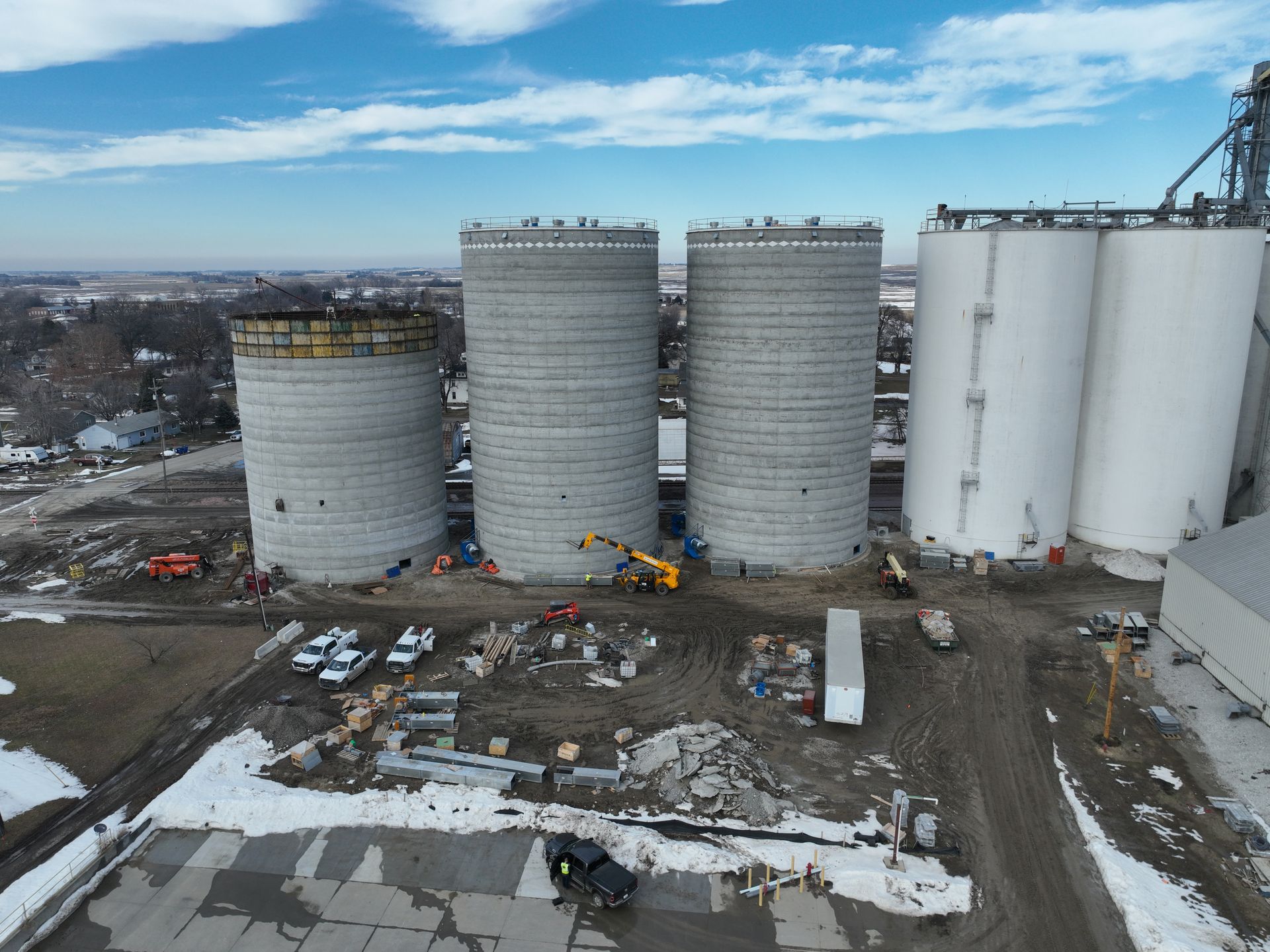 Mead Frontier Bin Foundation McPherson Concrete Storage System CL Construction Nebraska