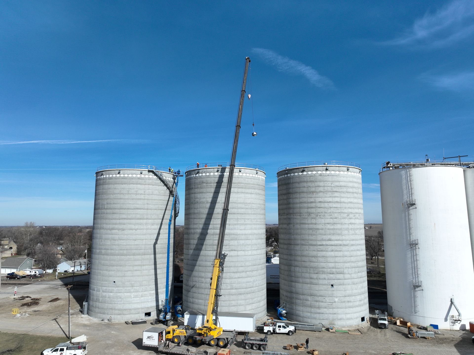Mead Frontier Bin Foundation McPherson Concrete Storage System CL Construction Nebraska