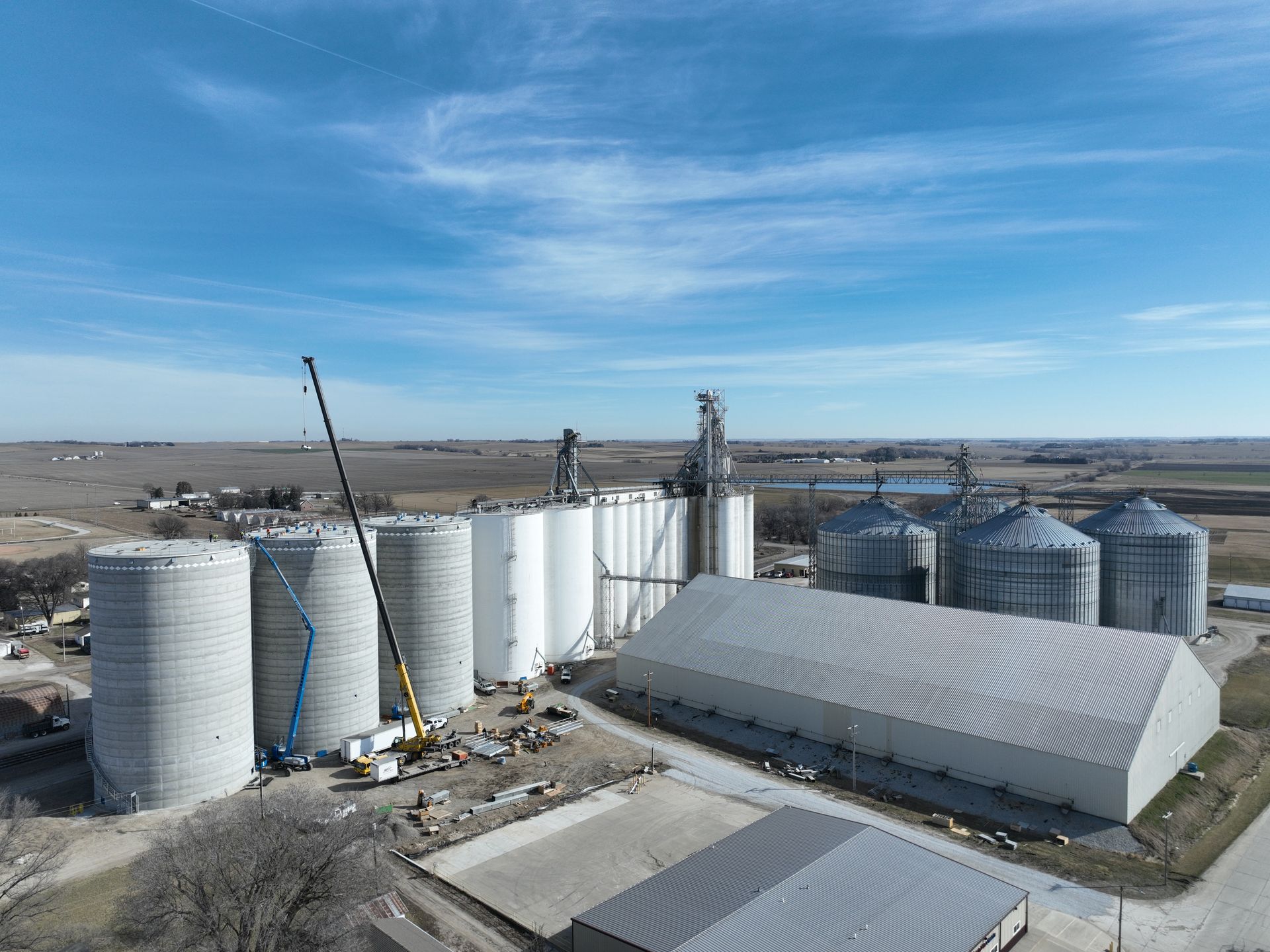 Mead Frontier Bin Foundation McPherson Concrete Storage System CL Construction Nebraska
