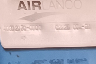 A credit card that says airlanco on it