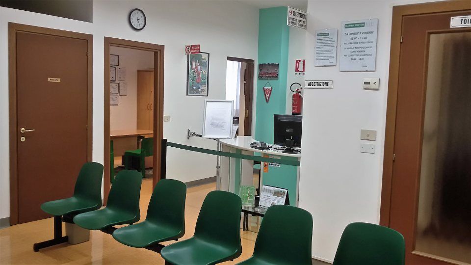 Sala d'attesa del centro