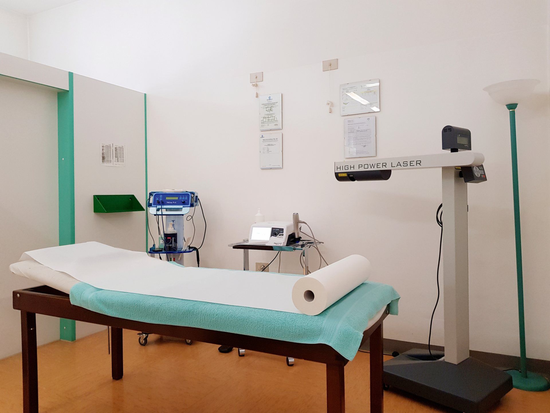 Lettino per terapia laser