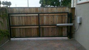 Wooden residential gate - Residential gates in Ventura, CA