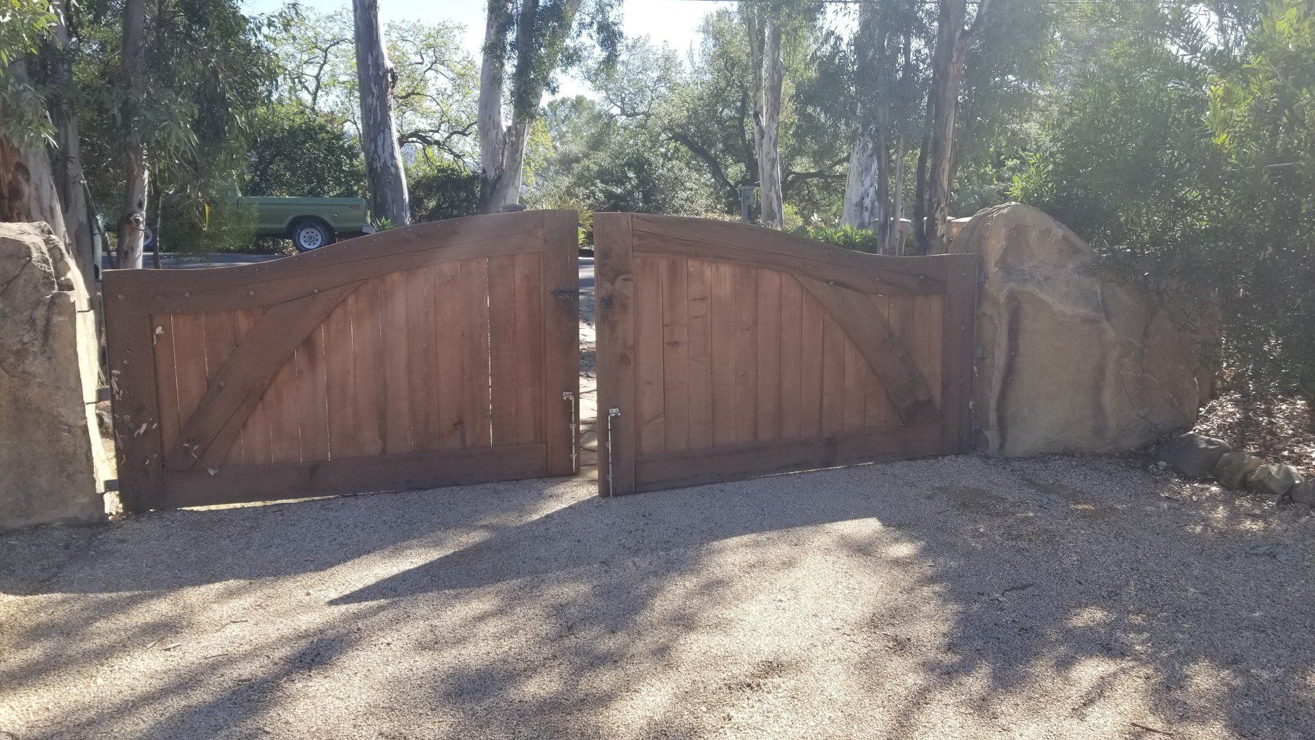 Wide Wooden Gate in Ventura, CA — Superior Gate Systems