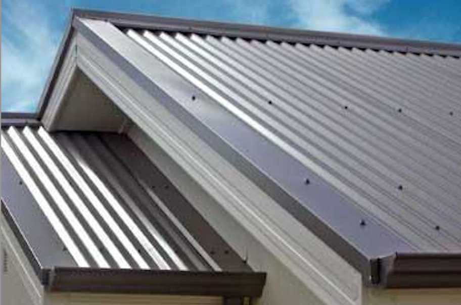 A Close Up of a Gutter on a Roof of a House — Sun City Sheetmetal In Garbutt, QLD