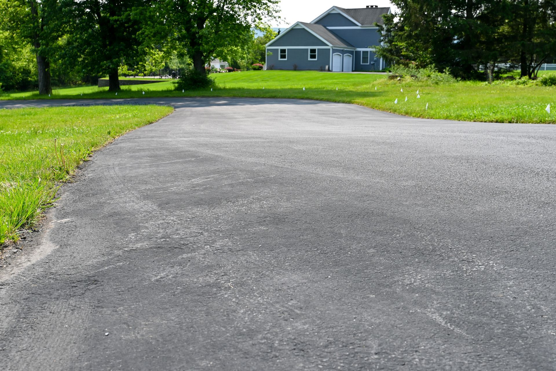 The shadow of a tree is cast on the ground.