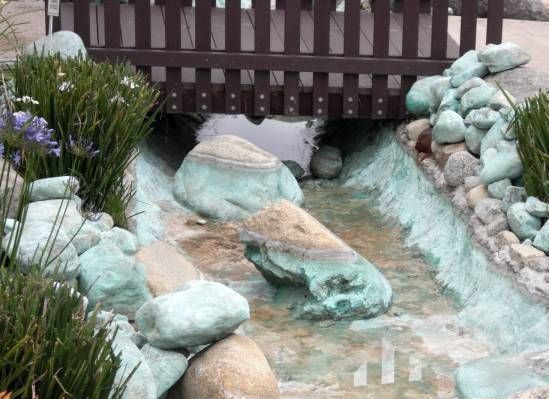 water feature after treatment