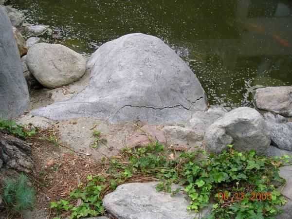 cracked rock before patchwork