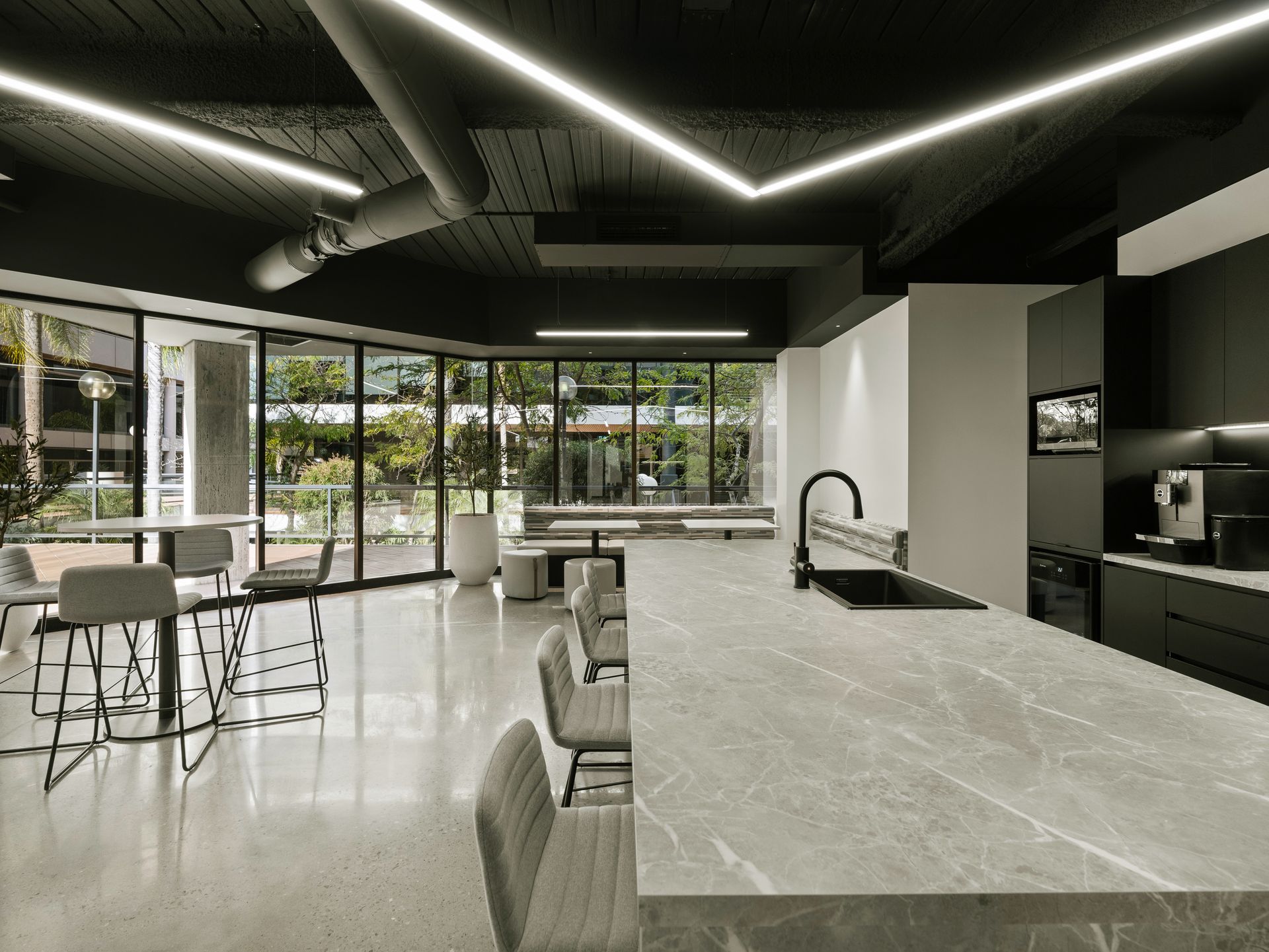 Financia commercial fitout Kitchen by Neu Built